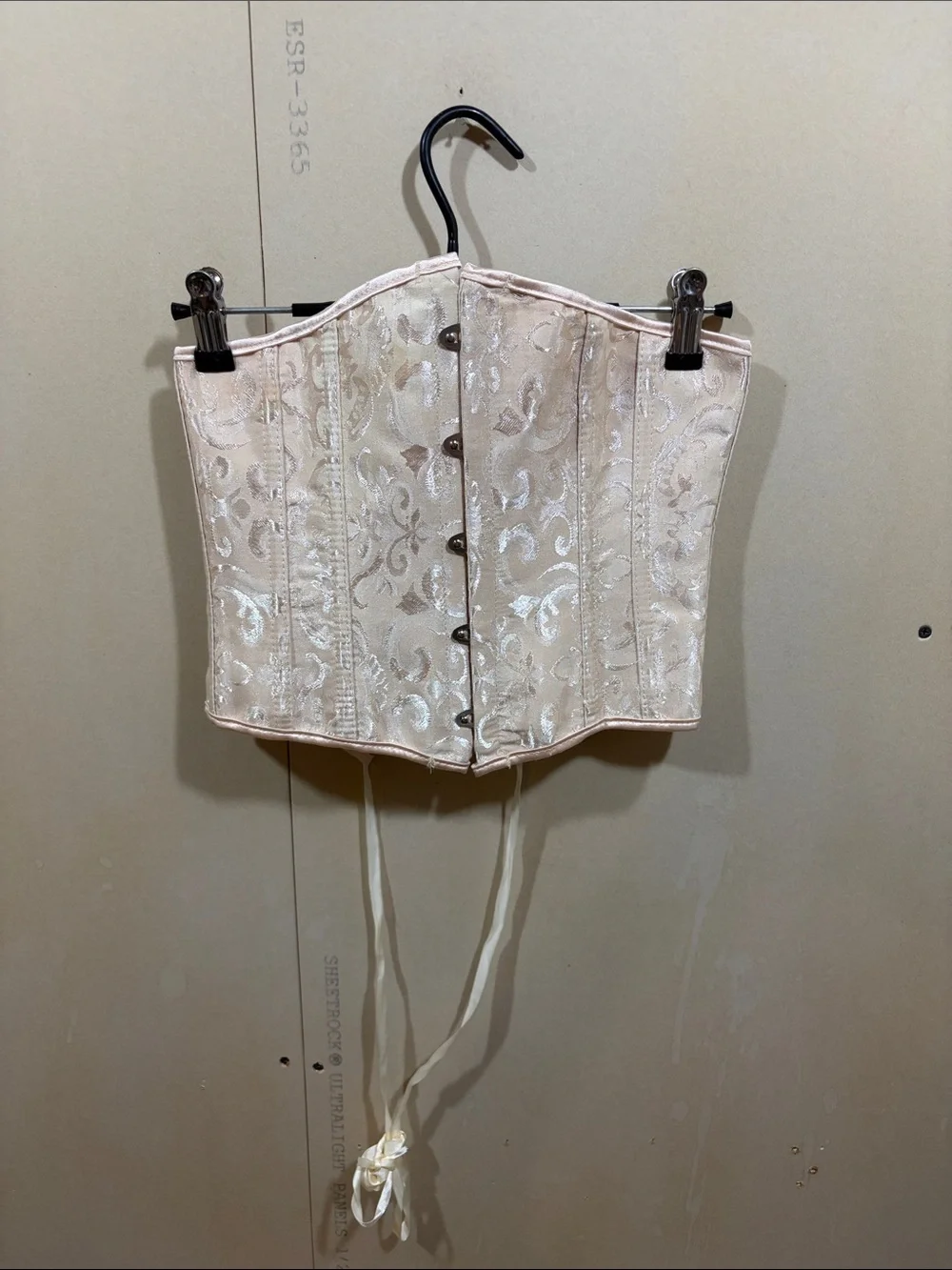 Champagne Brocade Corset Size S